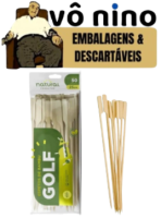 Espeto de bambu para lanche (golf) 25cm 
