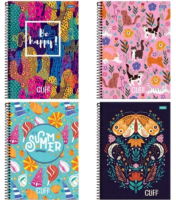 PAPELARIA- Caderneta Espiral C/D 80 Fl.(JUMP-CLIFF