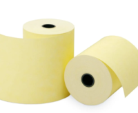 BOBINA TÉRMICA FISCAL 8x40mts C/30 Rolos (SALMÃO e AMARELO)   THEGAS