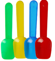 Pazinha de Sorvete Colorida e Cristal  cx c/3000   (ELITE)